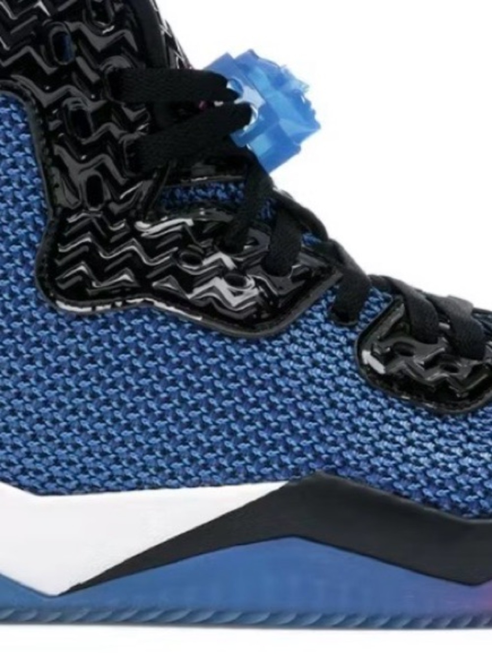 Nike Air Jordan Spike Forty Men’s 9 blue with spike lee lace emblem BK NY